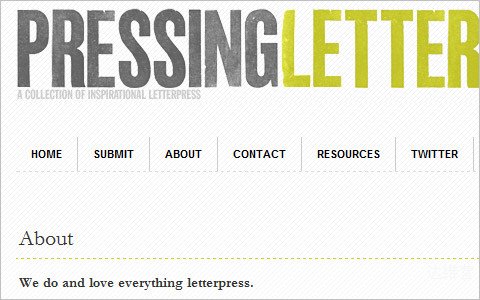 Useful Typography Resources - Pressing Letters: A Collection of Inspirational Letterpress