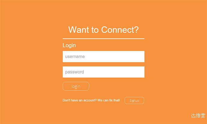 simple login placeholder