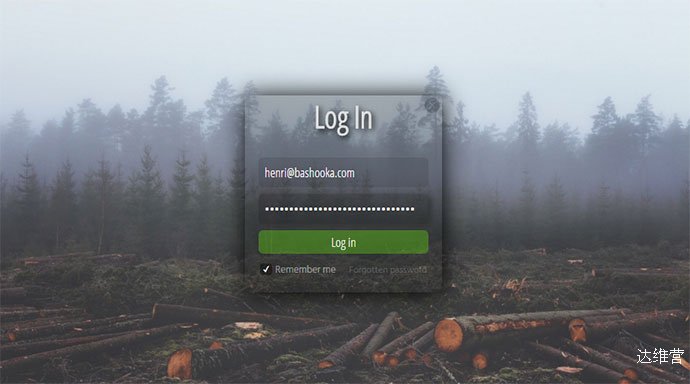 login form