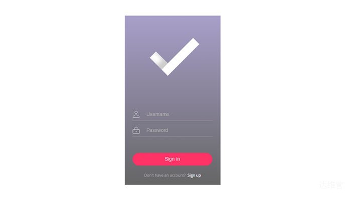 Login/Logout animation concept