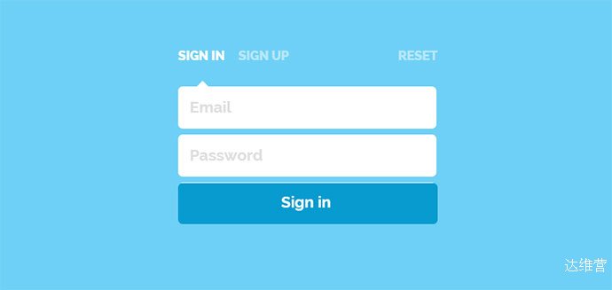 sign in/up transition
