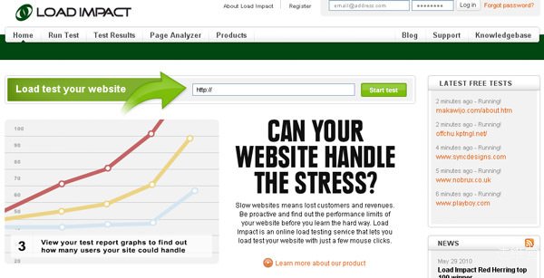 loadimpact 18 Website Speed and Performance Checking Tools