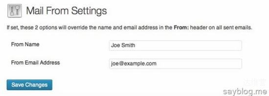 WP Mail From II